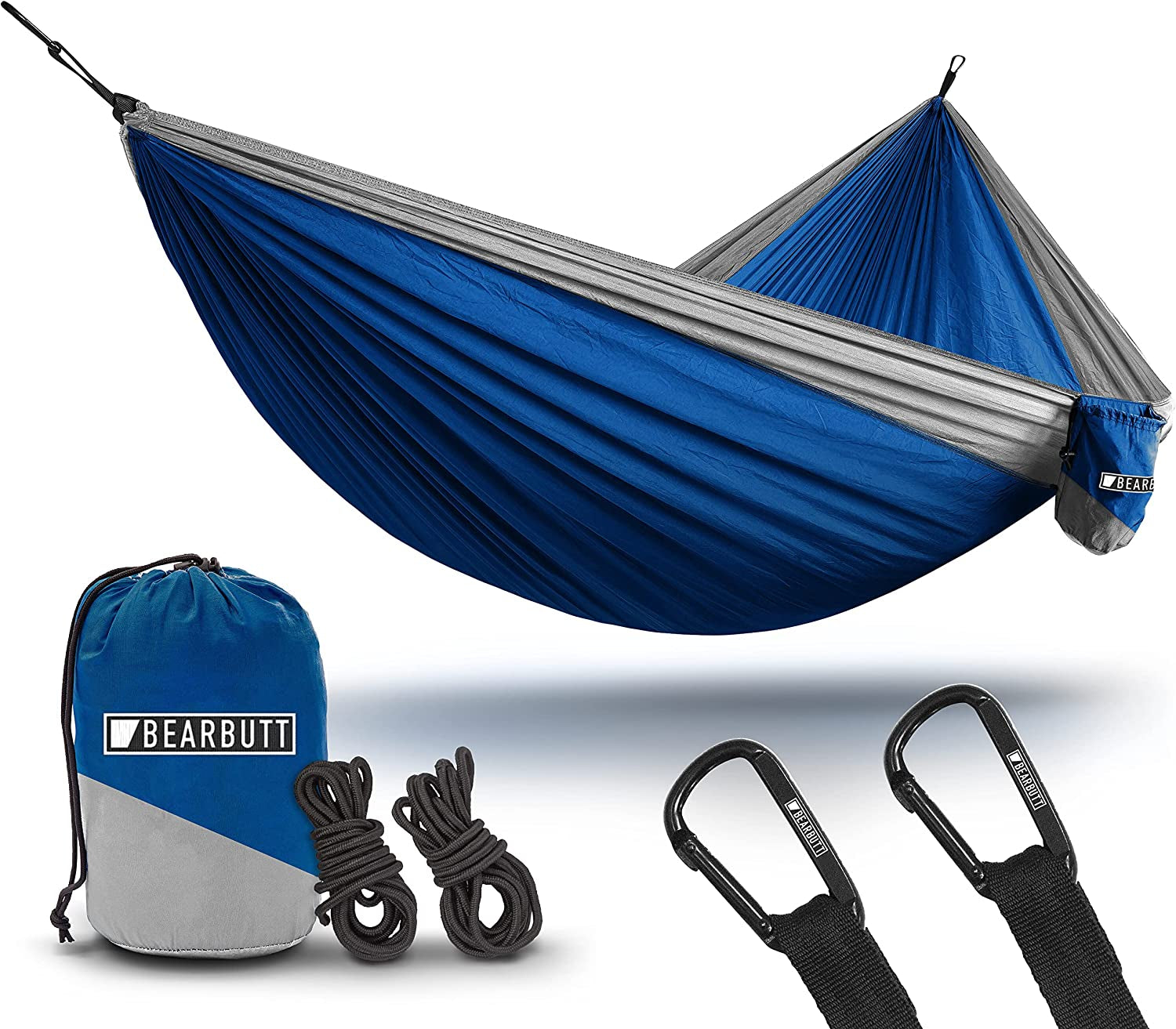 Double Camping Hammock - Portable 2-Person Tree Hammock for Outdoor Hiking & Travel