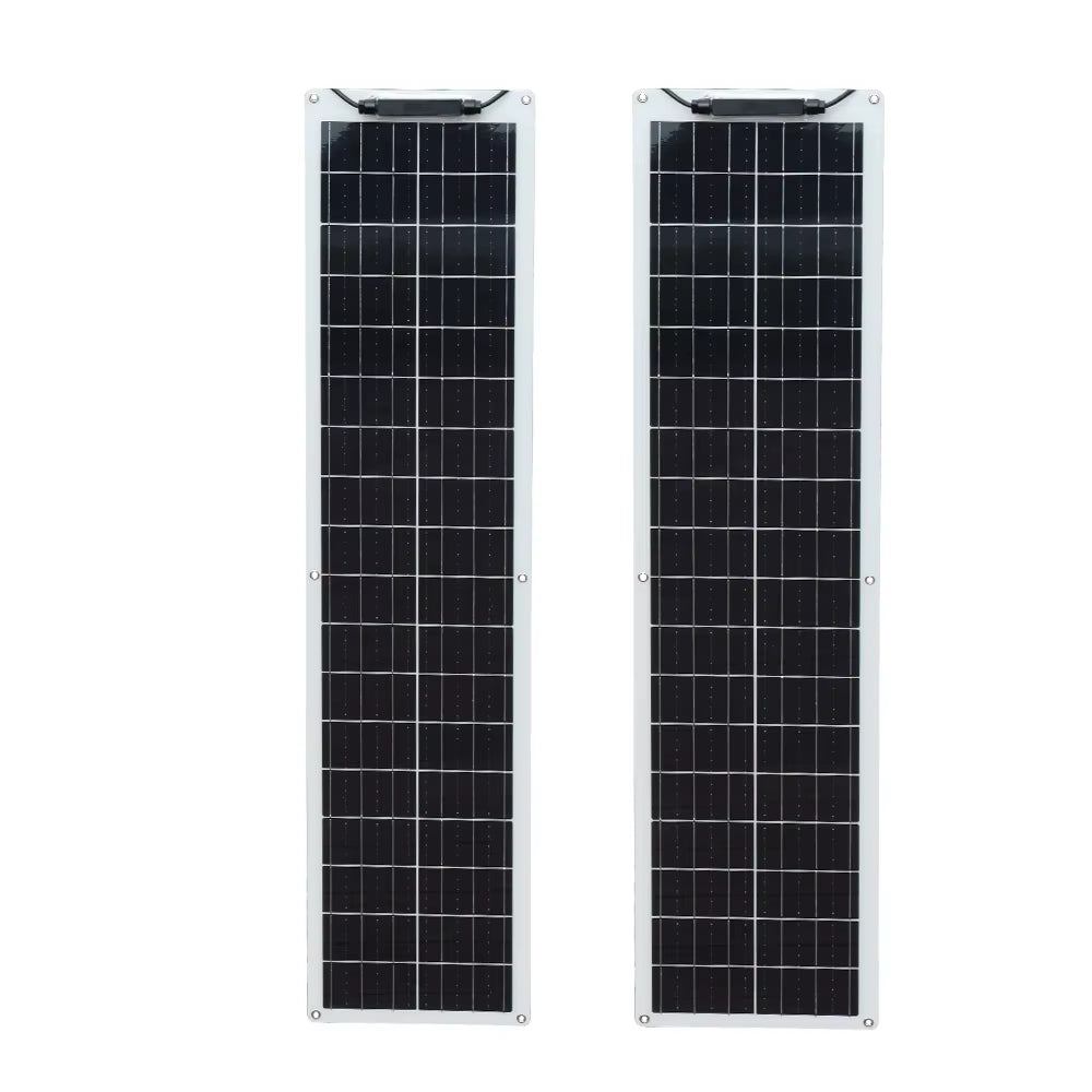 50 Watt Monocrystalline Flexible Solar Panel Kit off Grid System 100W 110V / 220V Solar Inverter 12V 24V Controller PV Connector