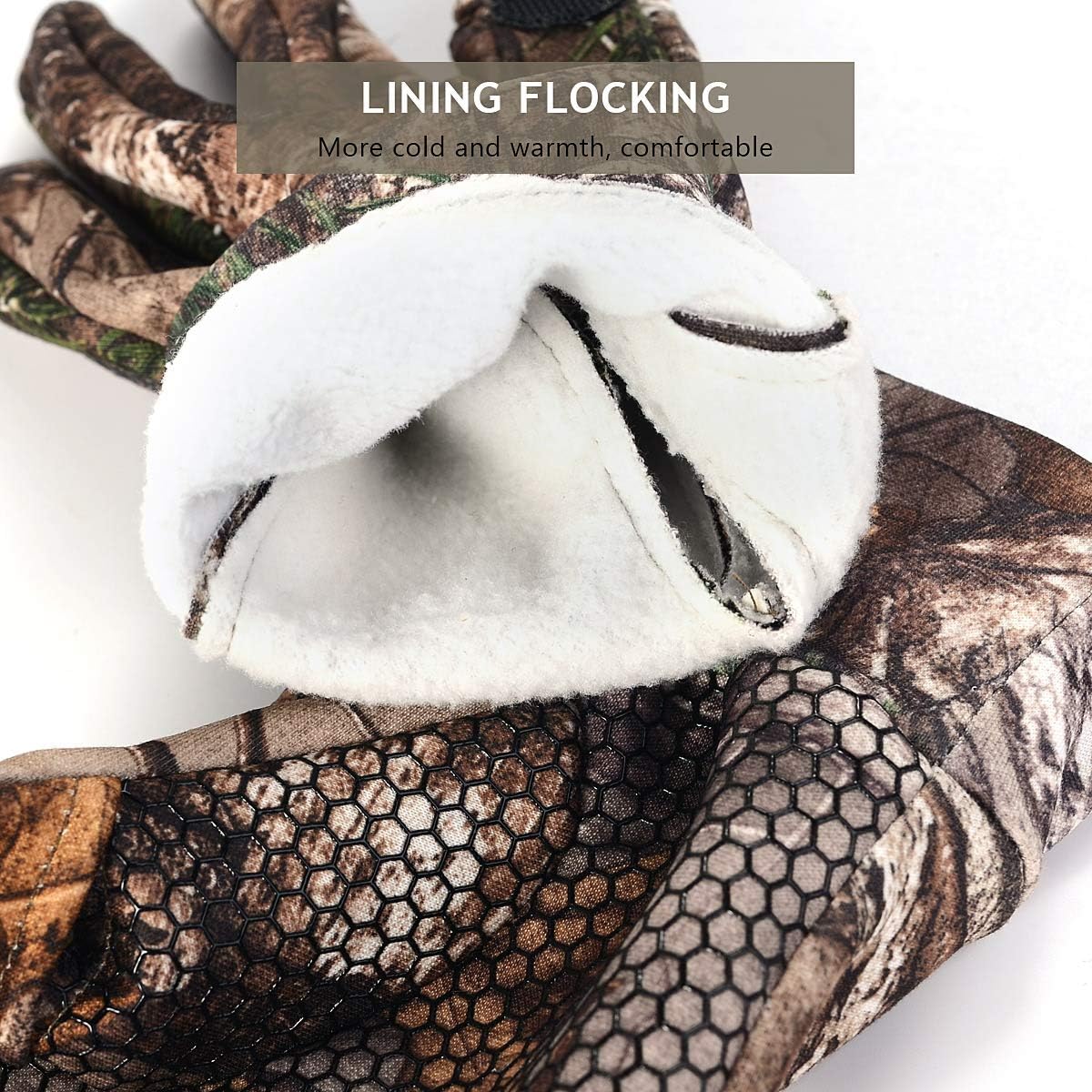 Camouflage Hunting Gloves Full Finger/Fingerless Gloves Pro Anti-Slip Camo Glove Archery Accessories Hunting Outdoors