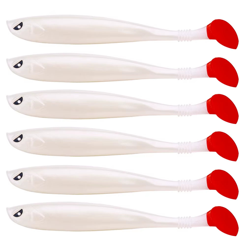 6PCS/SET Creature Baits Fishing Vinyls Soft Bait 9Cm/4.1G Predator Fishing Pike Soft Rubber Bait Fishing Accessories