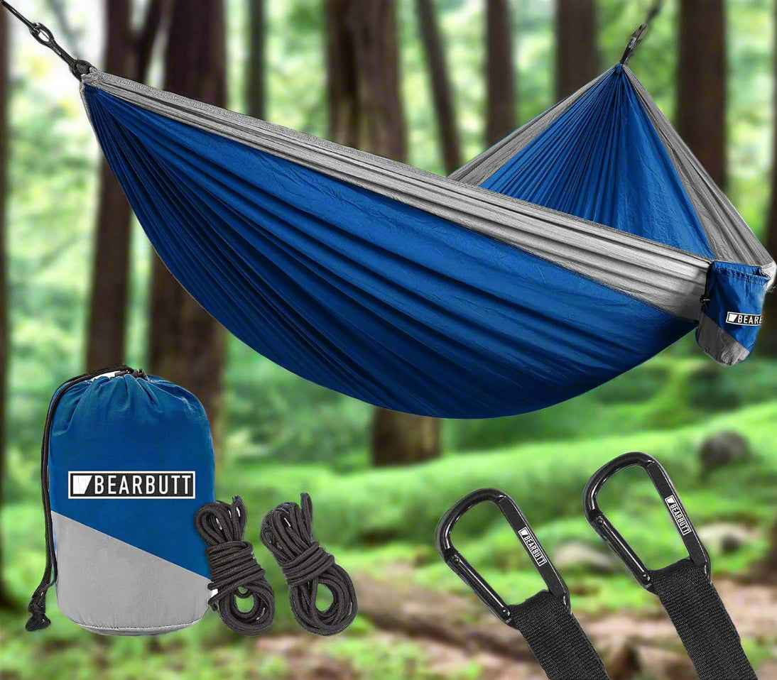 Double Camping Hammock - Portable 2-Person Tree Hammock for Outdoor Hiking & Travel