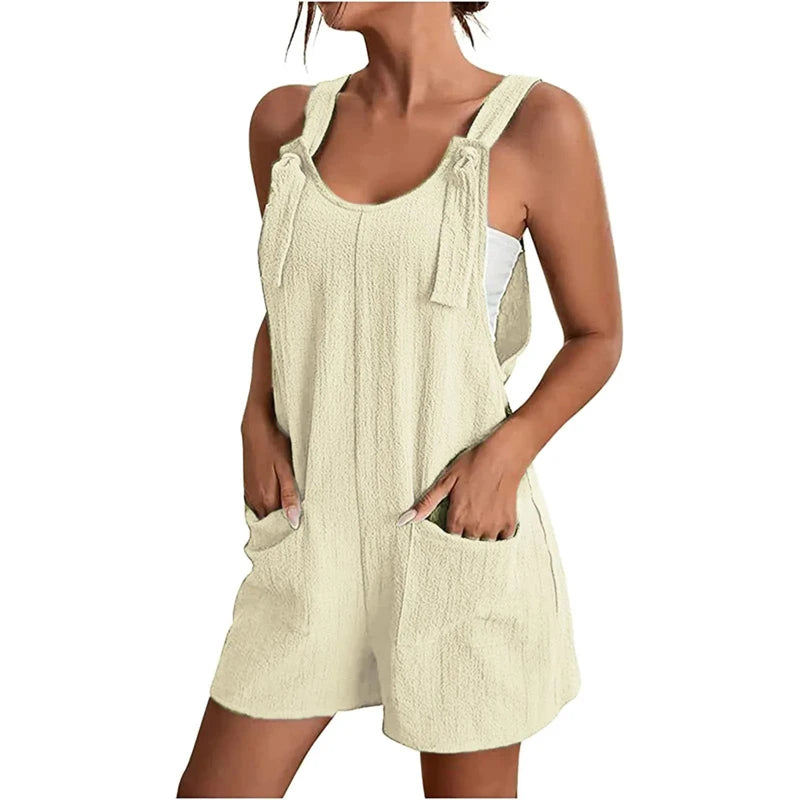 Women’s Sleeveless Casual Jumpsuit