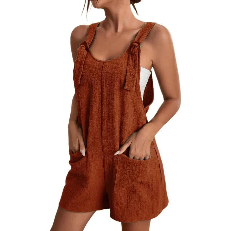 Women’s Sleeveless Casual Jumpsuit