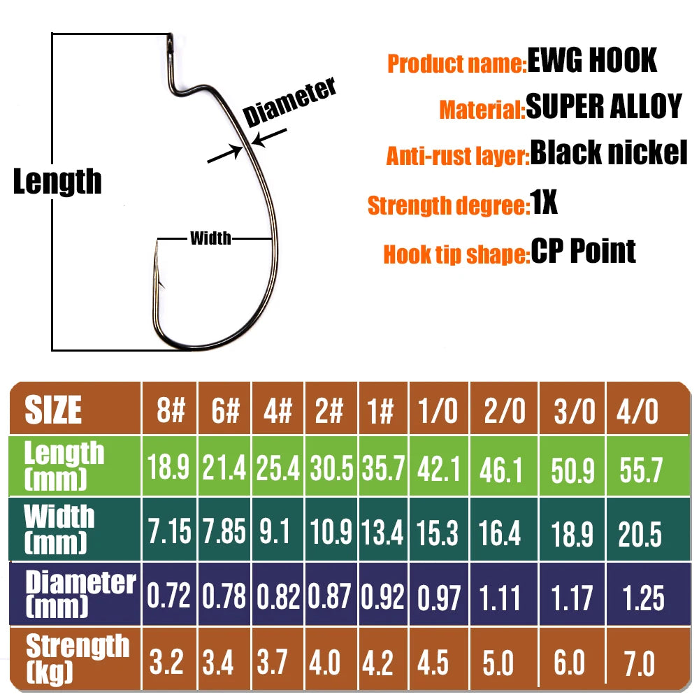 B&U Hooks 12pcs