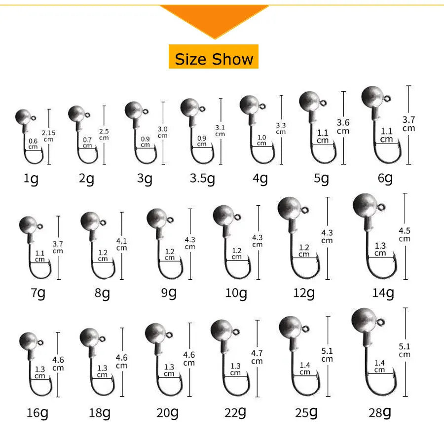 Soft Worm Jig Heads – Precision Hooks for Every Catch