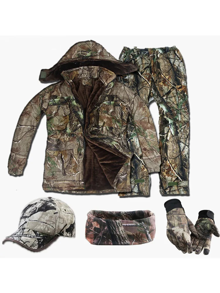 Winter Hunting Camo Suit with Accessories