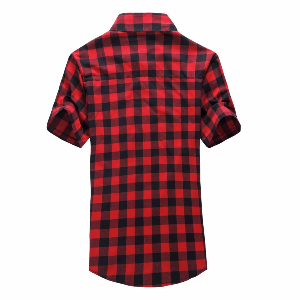 Men’s Red & Black Plaid Shirt