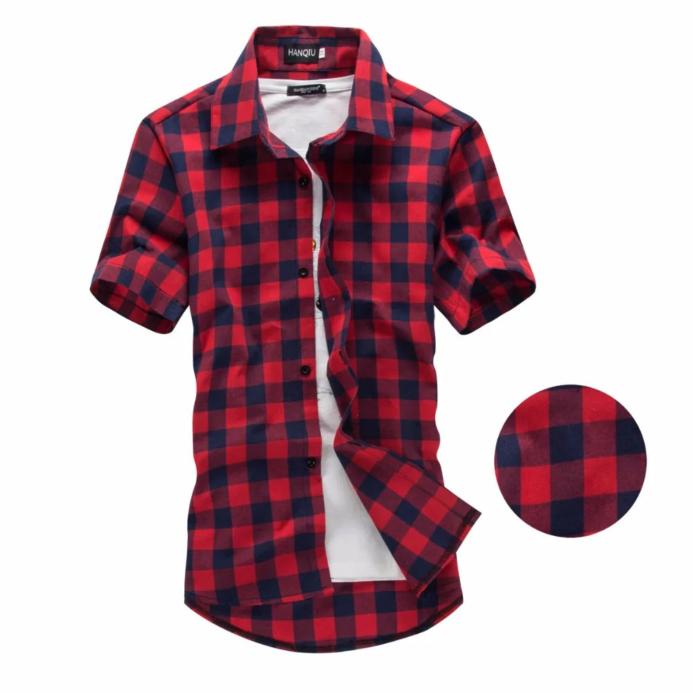 Men’s Red & Black Plaid Shirt