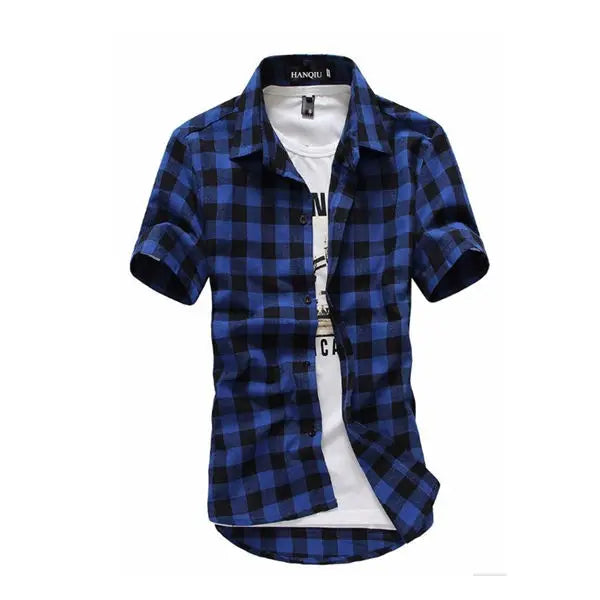 Men’s Red & Black Plaid Shirt