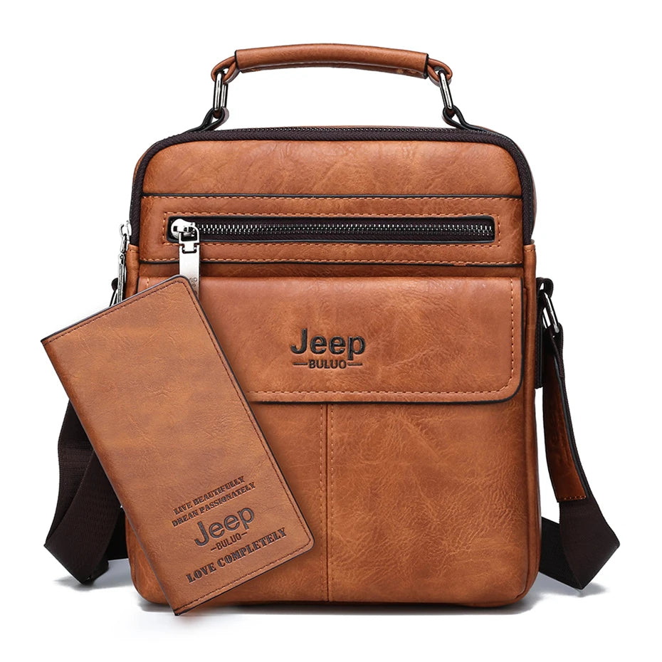 JEEP Men’s Crossbody Shoulder Bag – Rugged Sophistication Meets Functionality