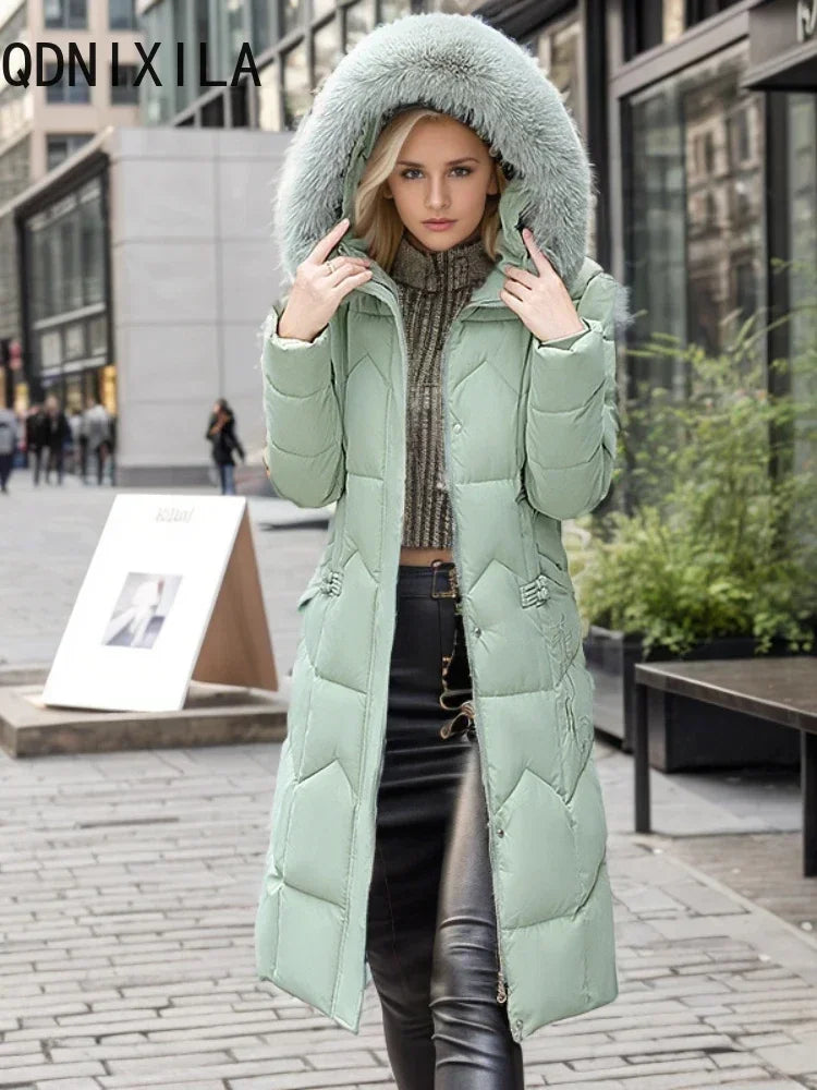 Women's Hooded Winter Down Coat