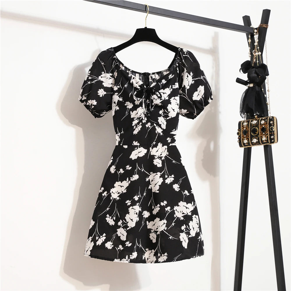 Women’s Mini Floral Chiffon Dress