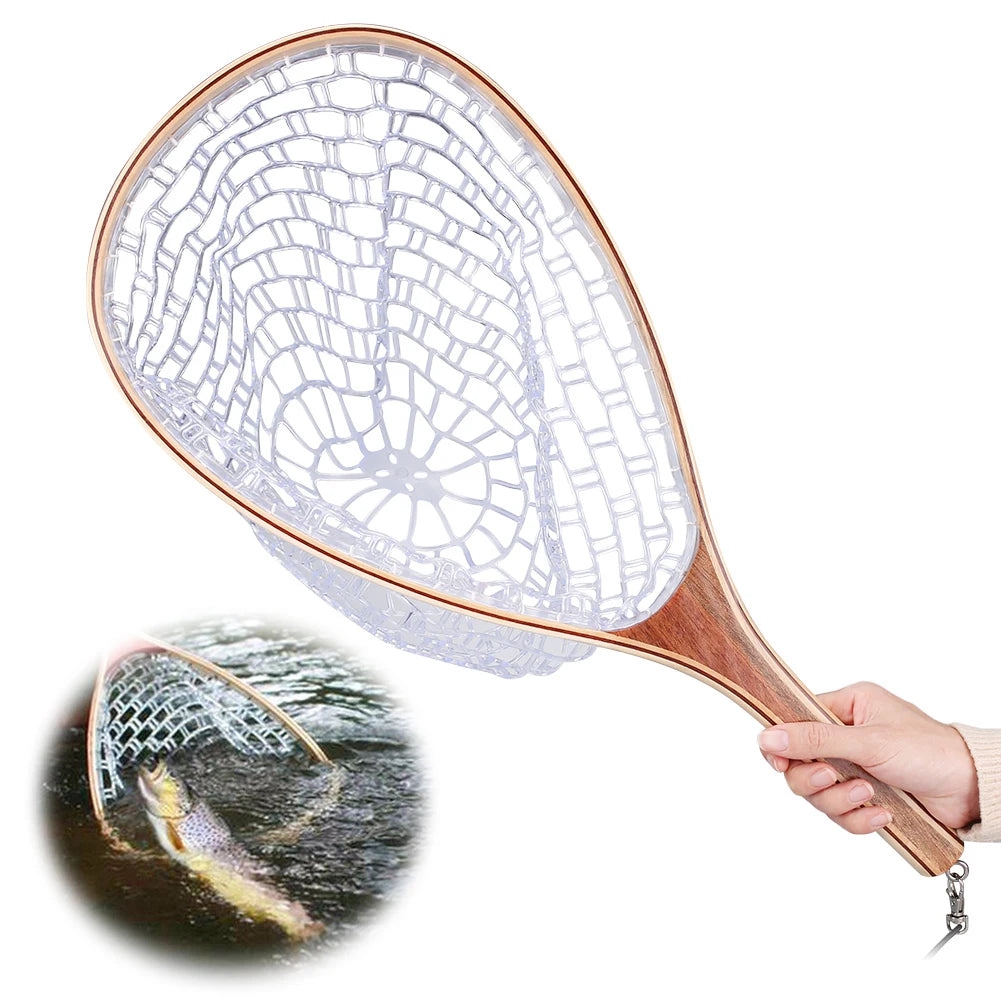 Classic Wooden Fishing Landing Net