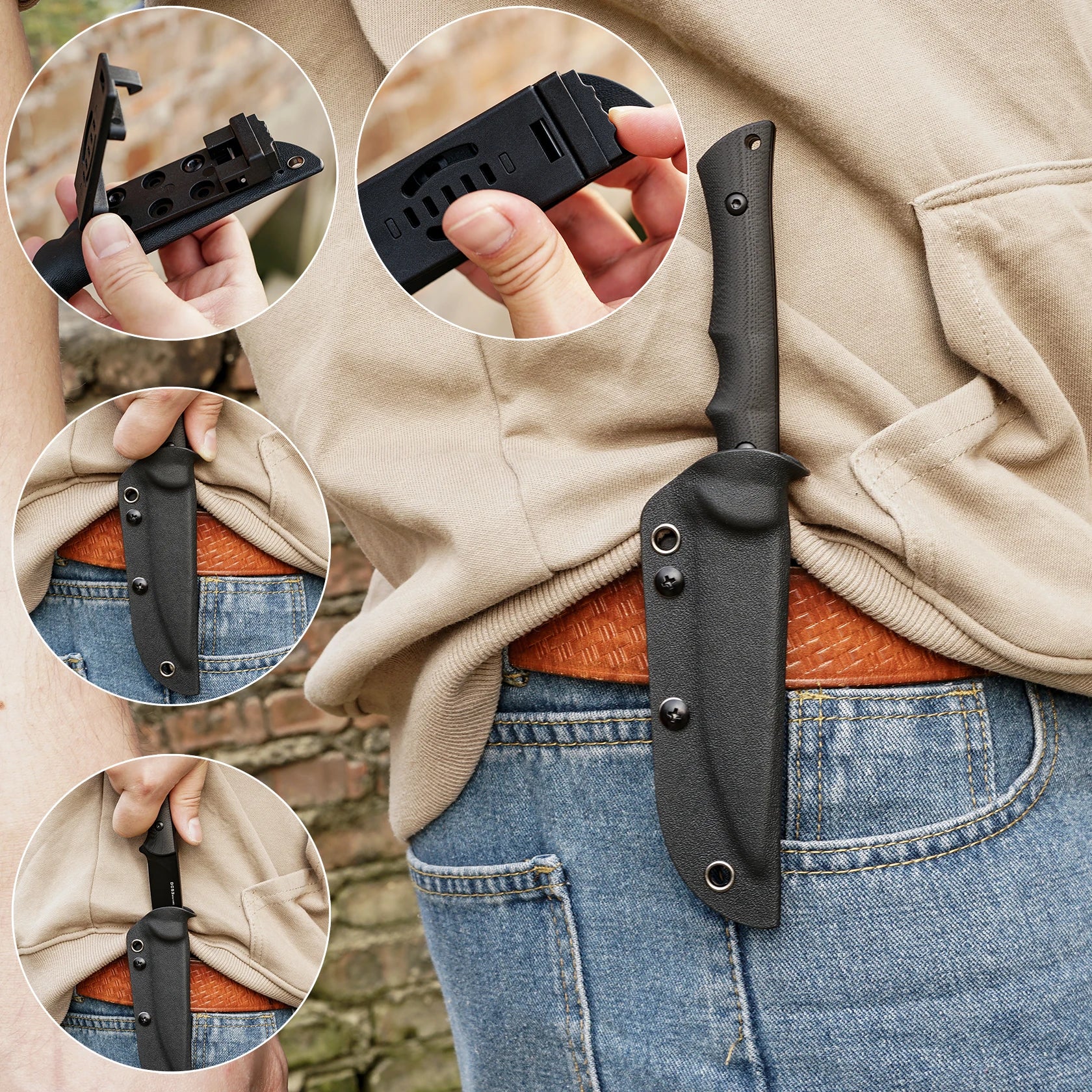 EDC Tactical Knife for Camping, Hunting, and Survival