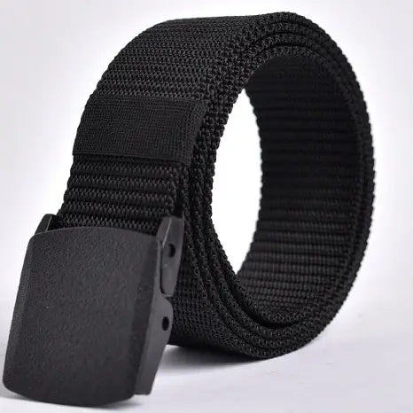 Mens Nylon Tactical Belt - Automatic Buckle, Outdoor Hunting