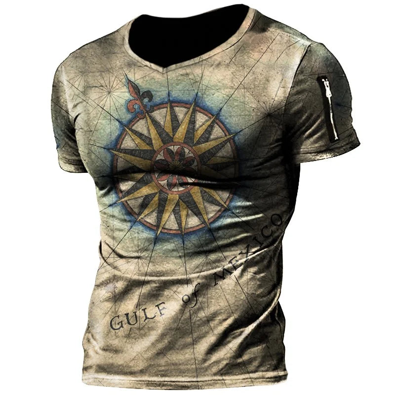 Men's Compass Print T-Shirt