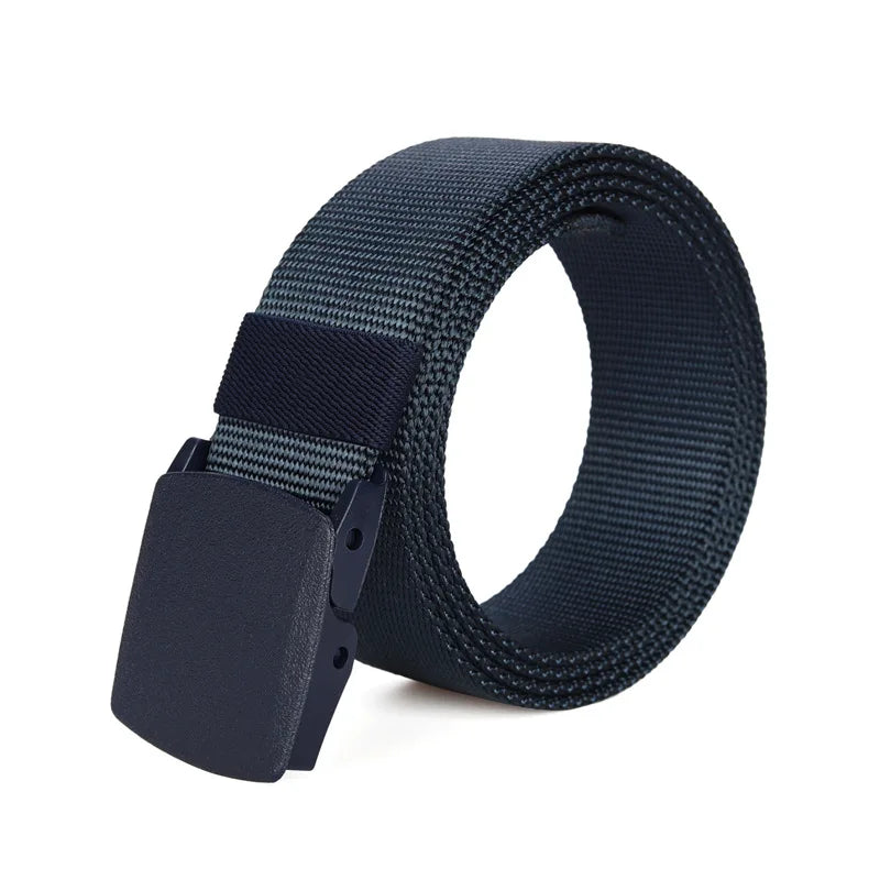 Mens Nylon Tactical Belt - Automatic Buckle, Outdoor Hunting