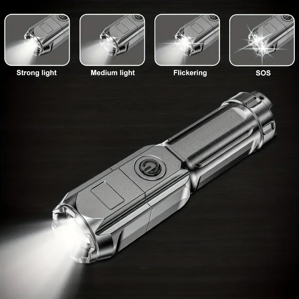 Powerful LED Rechargeable Flashlight