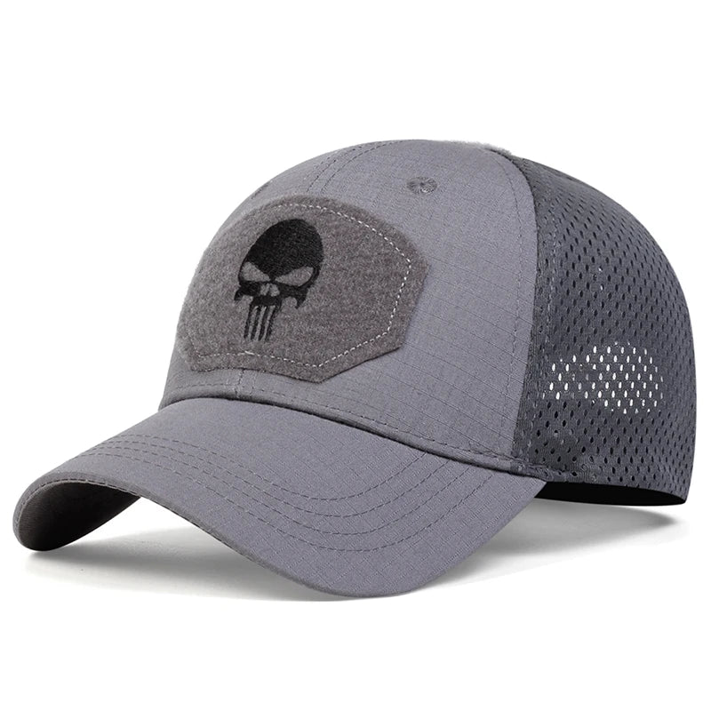 Skull Embroidered Baseball Cap