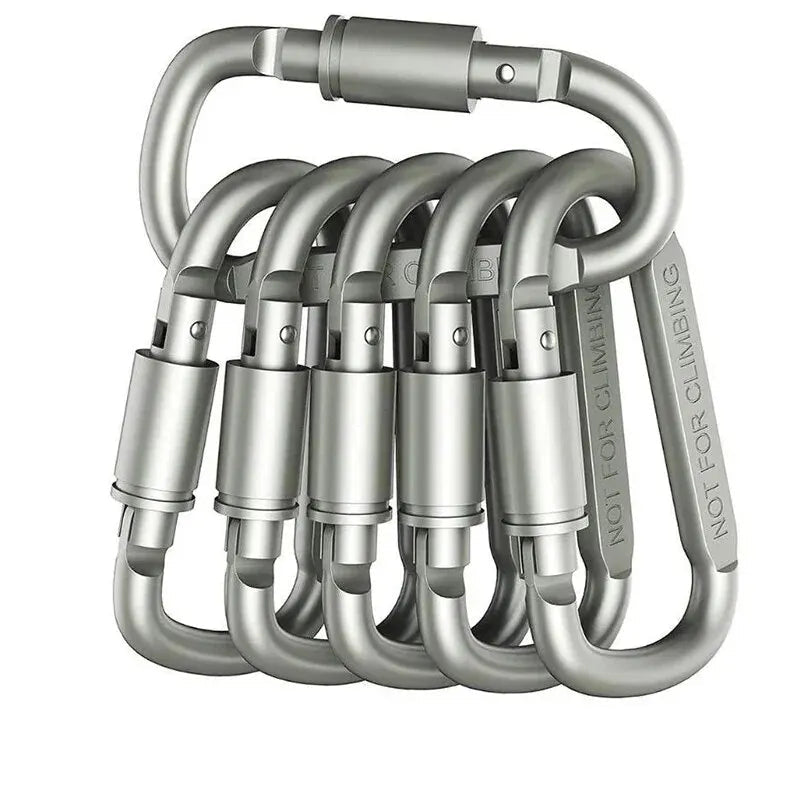 4PCS Aluminum Carabiner Set