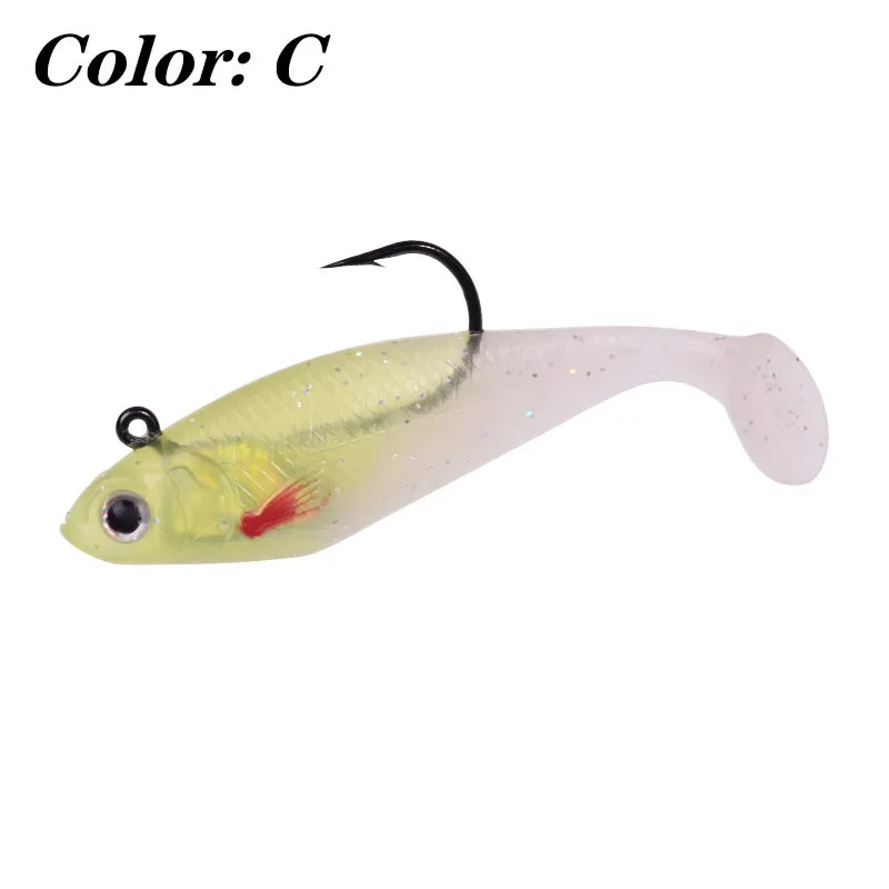 Silicone Jig Head Soft Bait Lure – 75mm, 9.5g