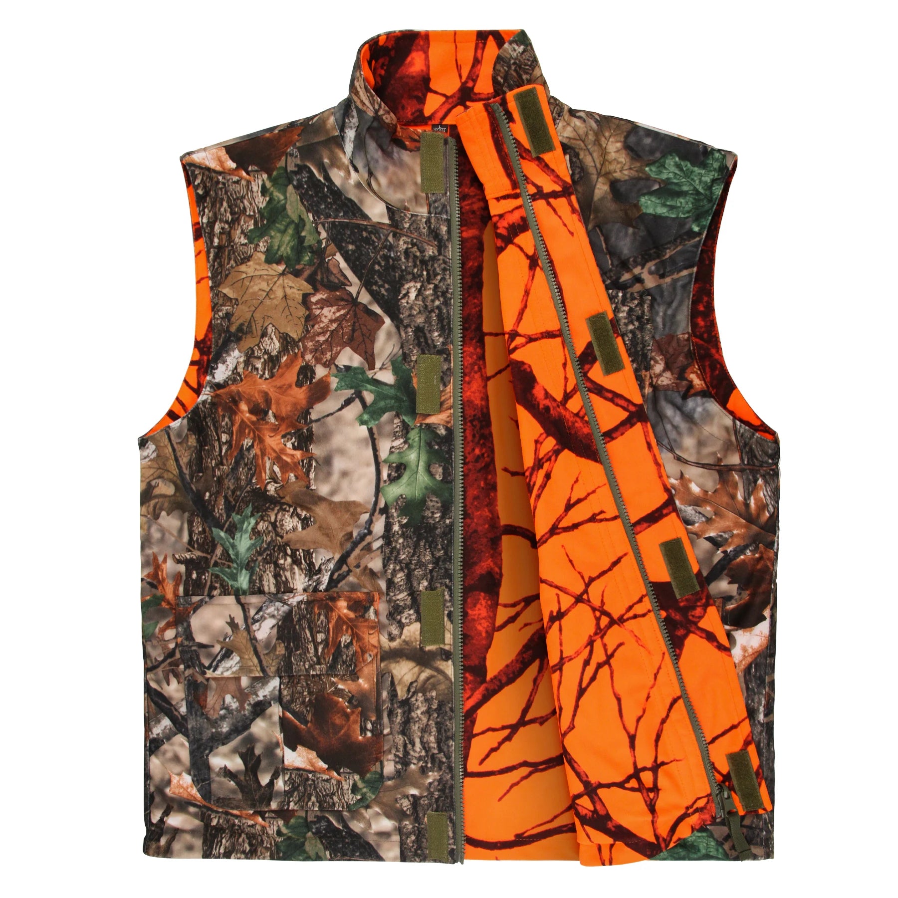 Reversible Orange Camo Hunting Vest