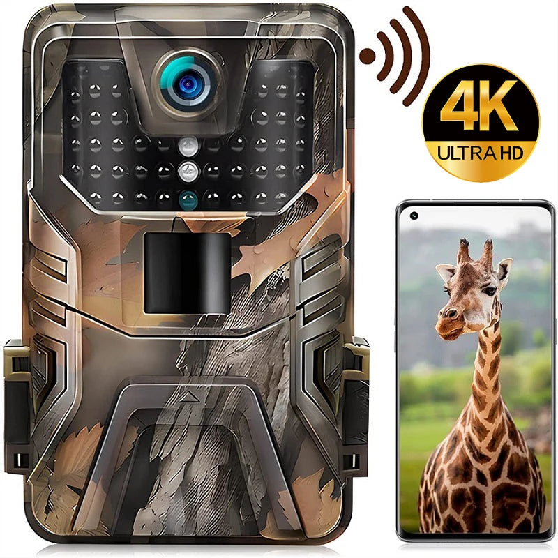 High-Performance Wireless Trail Camera – IP66 Waterproof with 4K Ultra HD and WiFi Connectivity