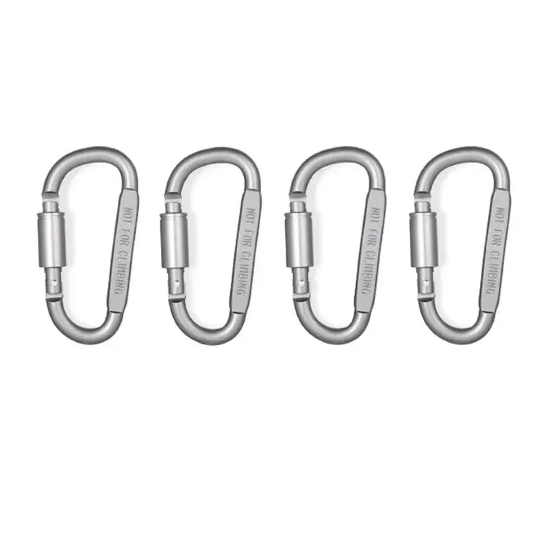 4PCS Aluminum Carabiner Set