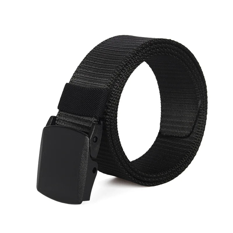 Mens Nylon Tactical Belt - Automatic Buckle, Outdoor Hunting