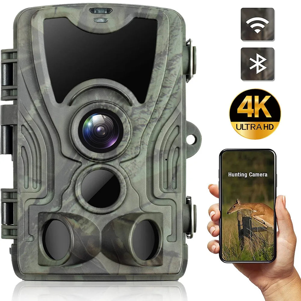 High-Performance Wireless Trail Camera – IP66 Waterproof with 4K Ultra HD and WiFi Connectivity