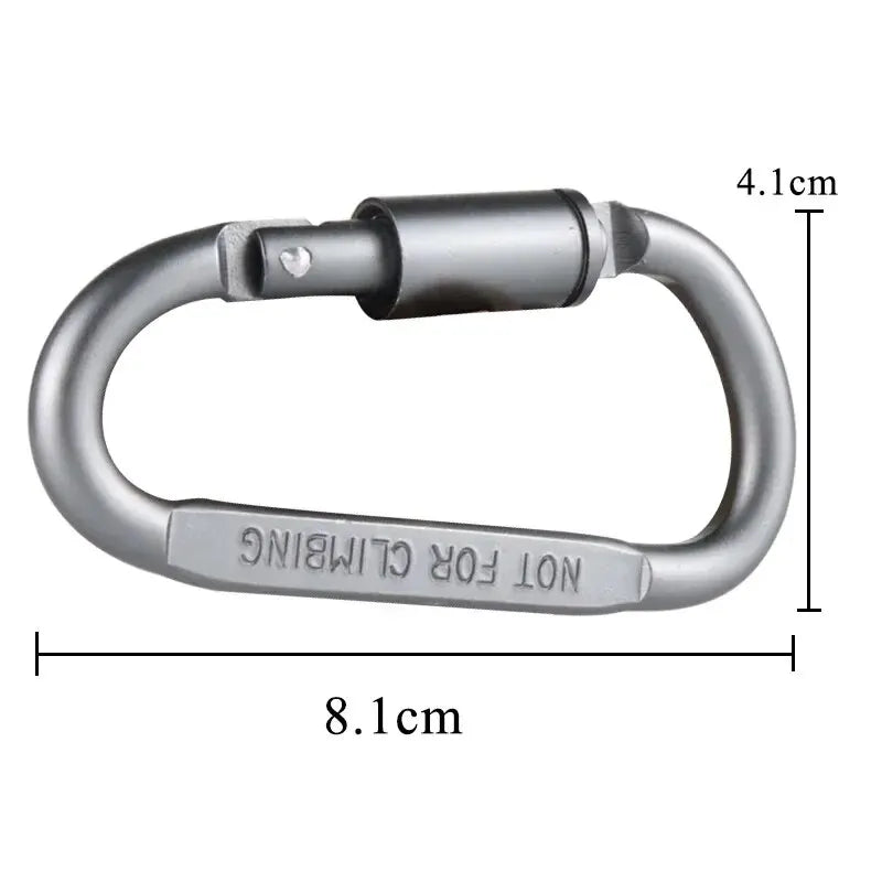 4PCS Aluminum Carabiner Set