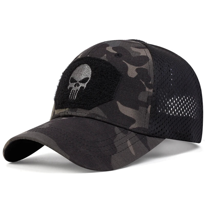 Skull Embroidered Baseball Cap