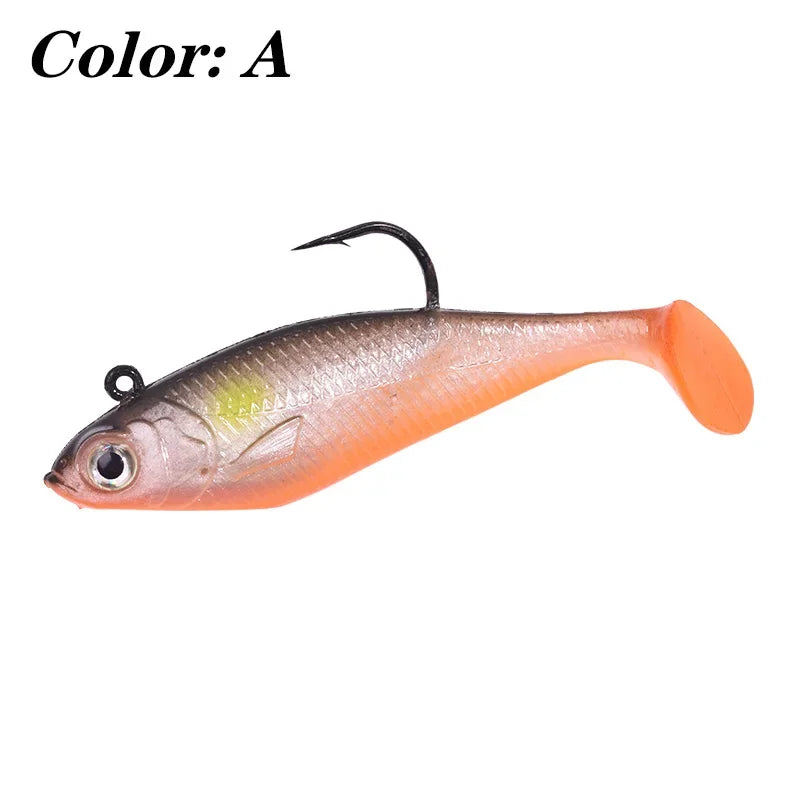 Silicone Jig Head Soft Bait Lure – 75mm, 9.5g