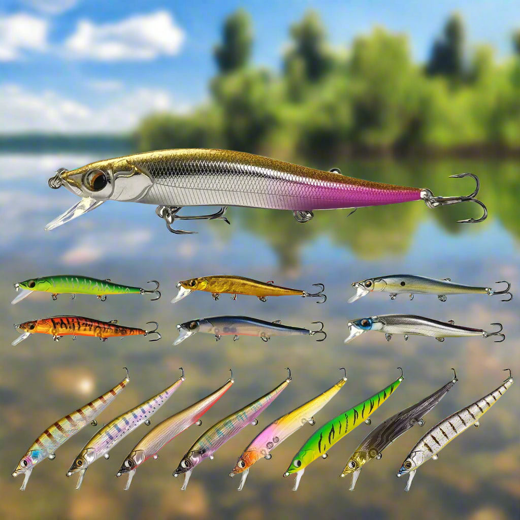 Minnow Jerkbait 110F – Floating Lure for Bass, Pike, Sea Bass, Zander & Perch Fishing