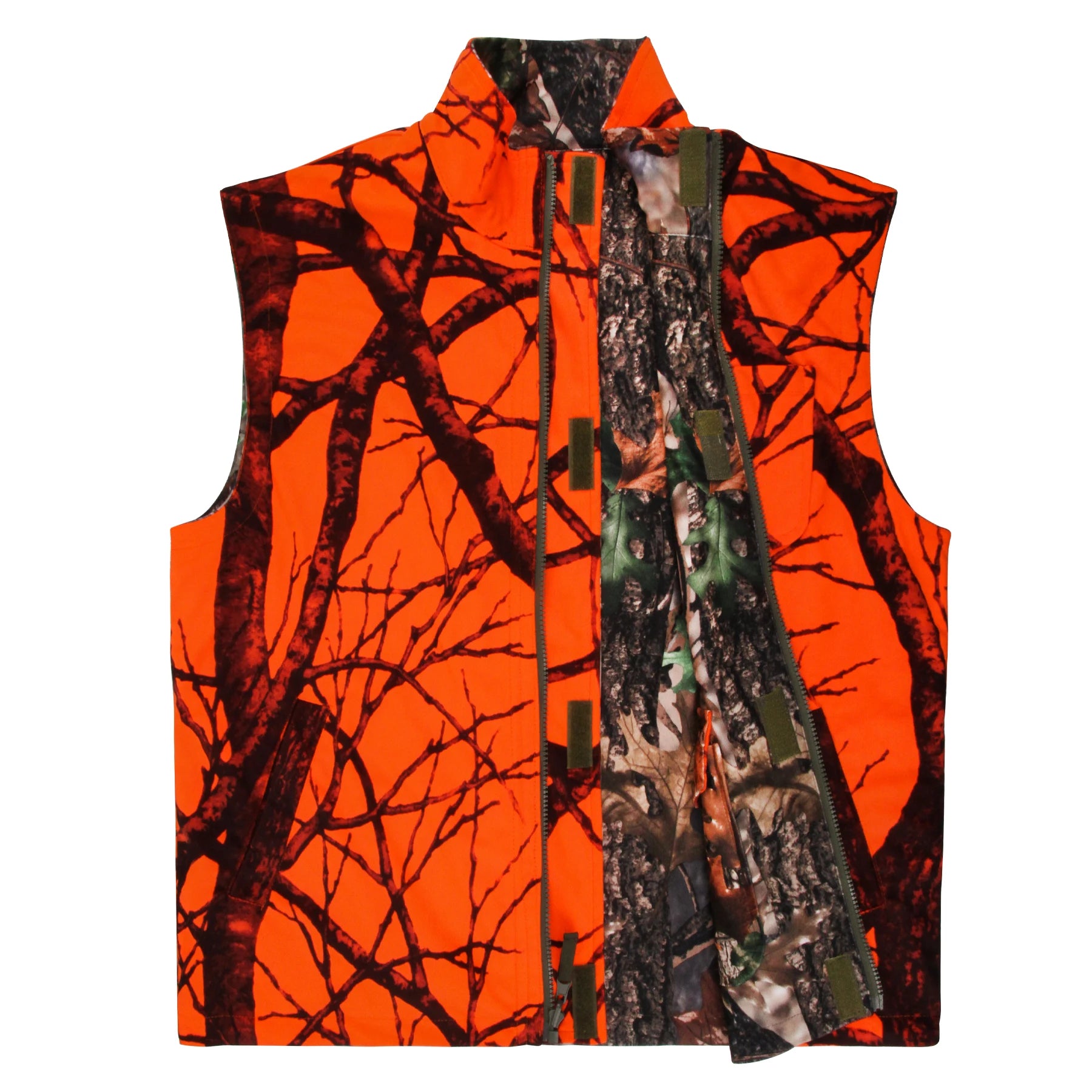 Reversible Orange Camo Hunting Vest