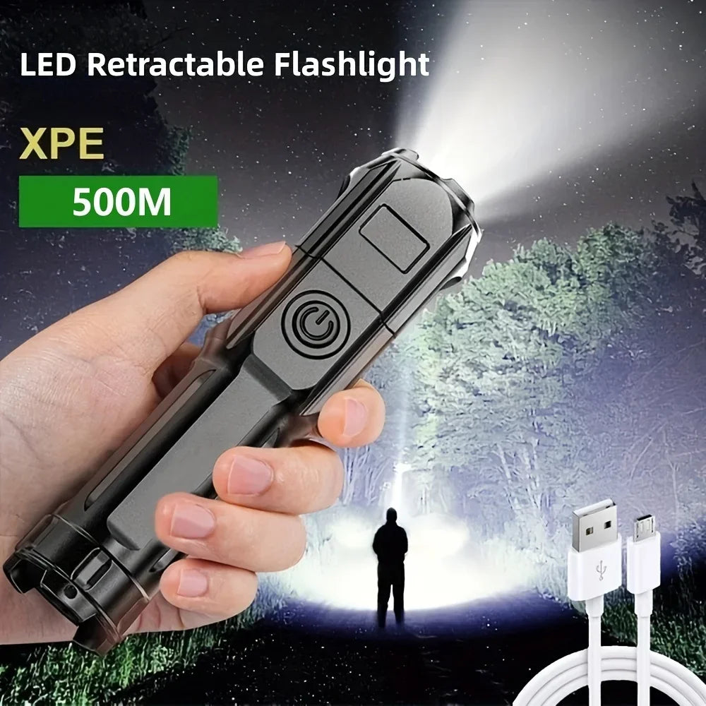 Powerful LED Rechargeable Flashlight