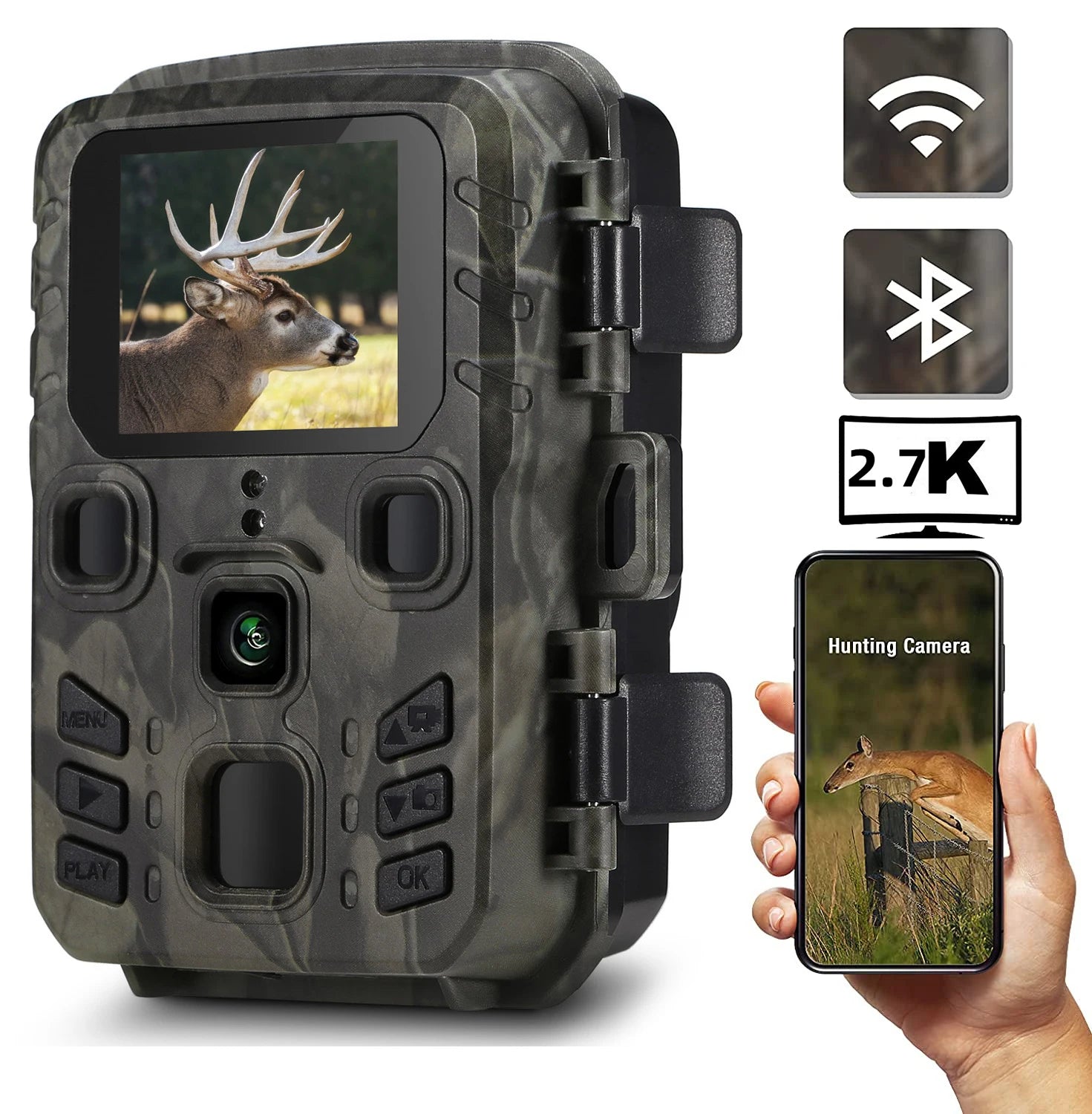 High-Performance Wireless Trail Camera – IP66 Waterproof with 4K Ultra HD and WiFi Connectivity