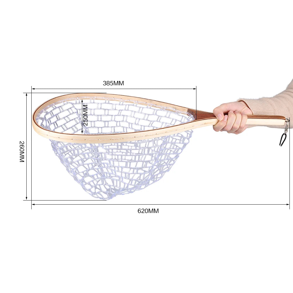 Classic Wooden Fishing Landing Net