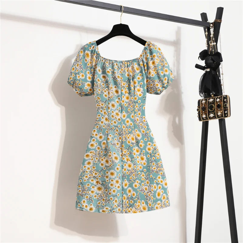 Women’s Mini Floral Chiffon Dress