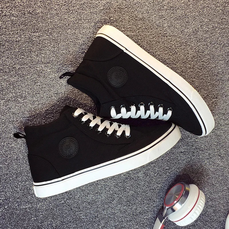 Men’s High-Top Canvas Sneakers