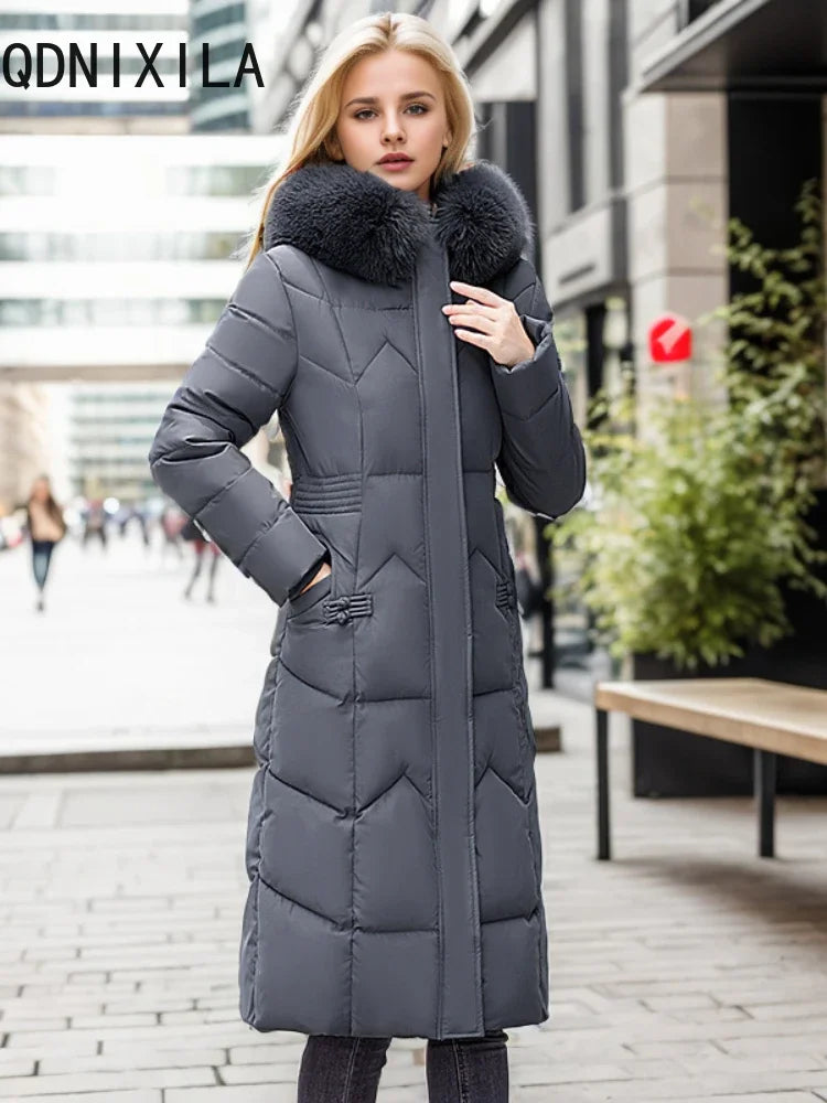 Women's Hooded Winter Down Coat