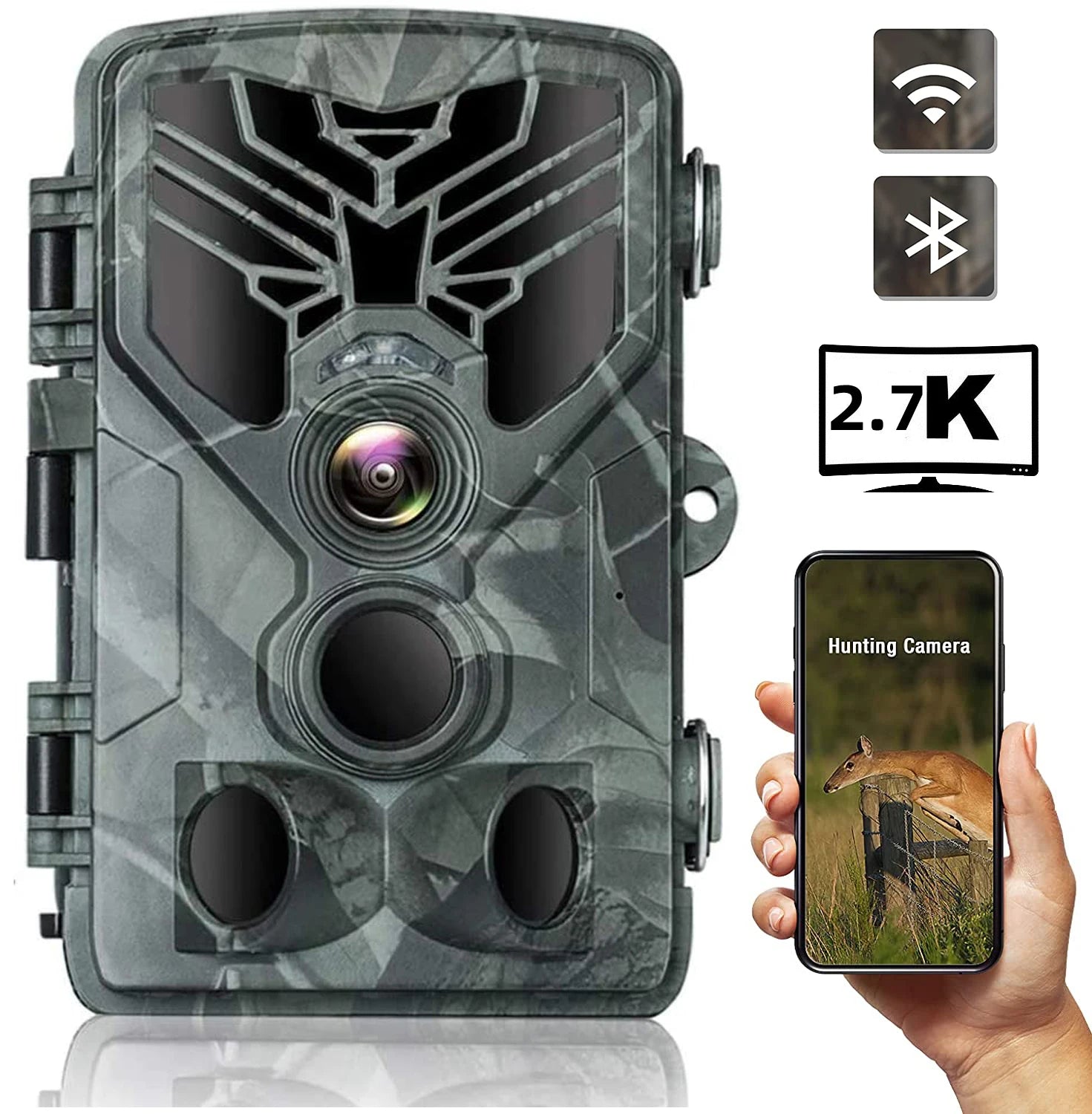 High-Performance Wireless Trail Camera – IP66 Waterproof with 4K Ultra HD and WiFi Connectivity