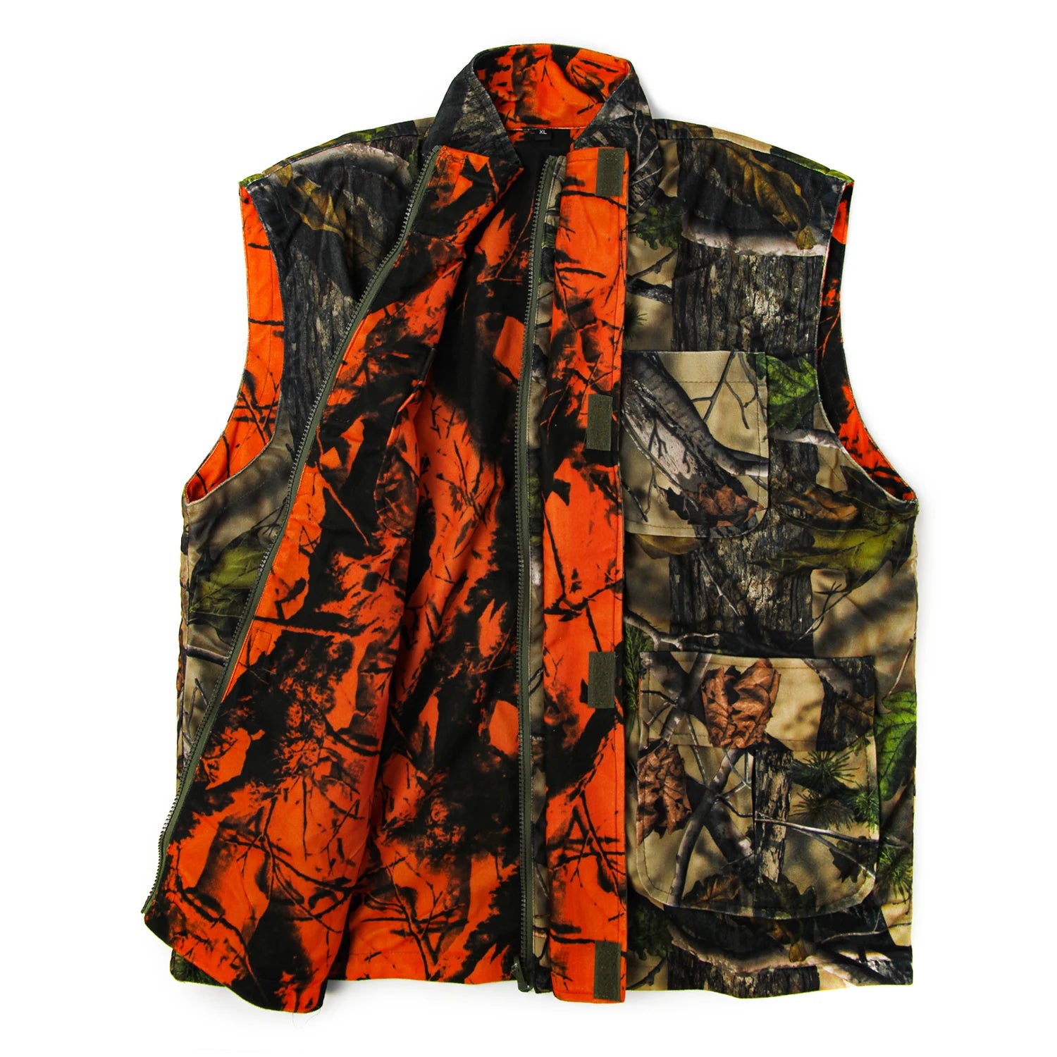 Reversible Orange Camo Hunting Vest