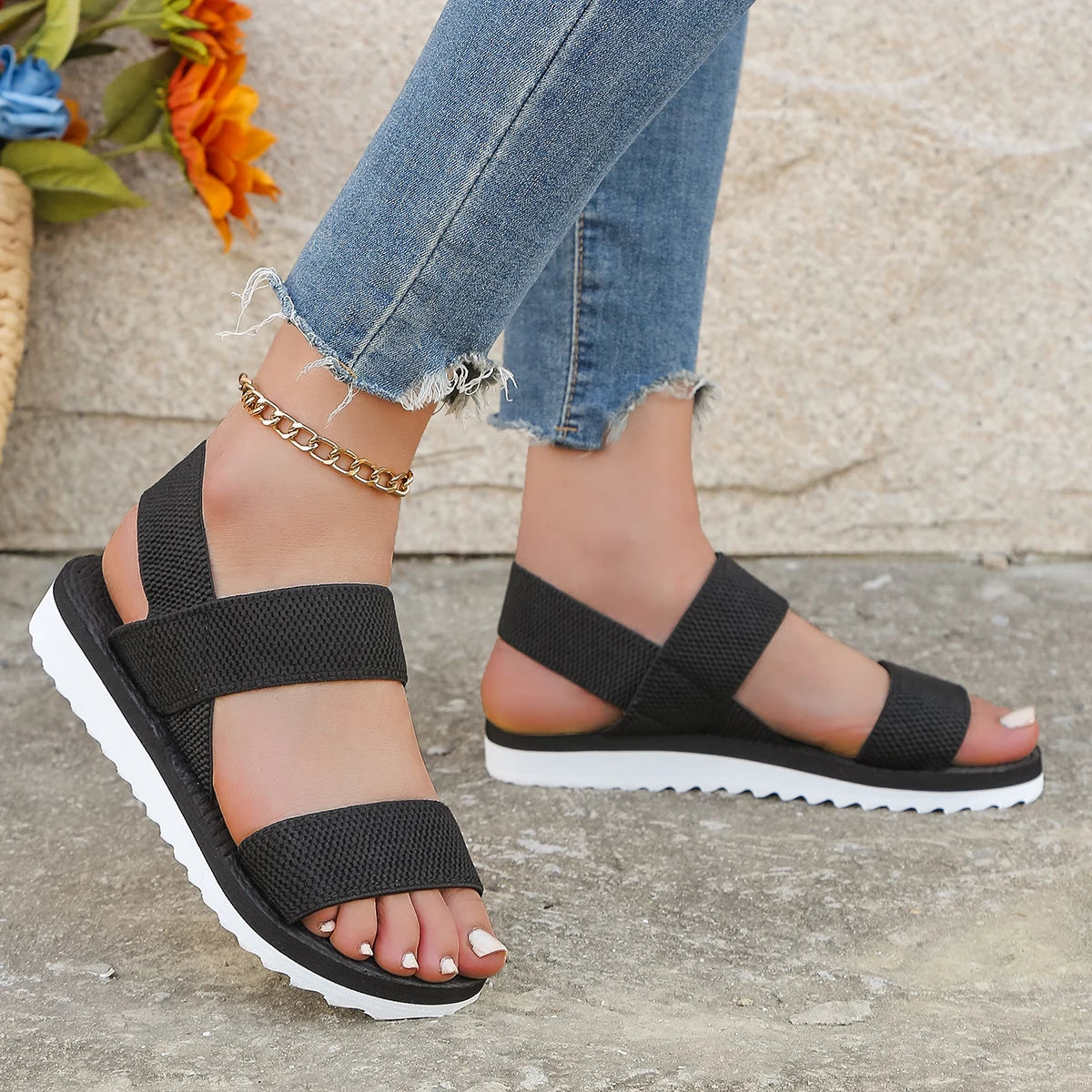 Women’s Trendy Anti-Slip Flat Sandals