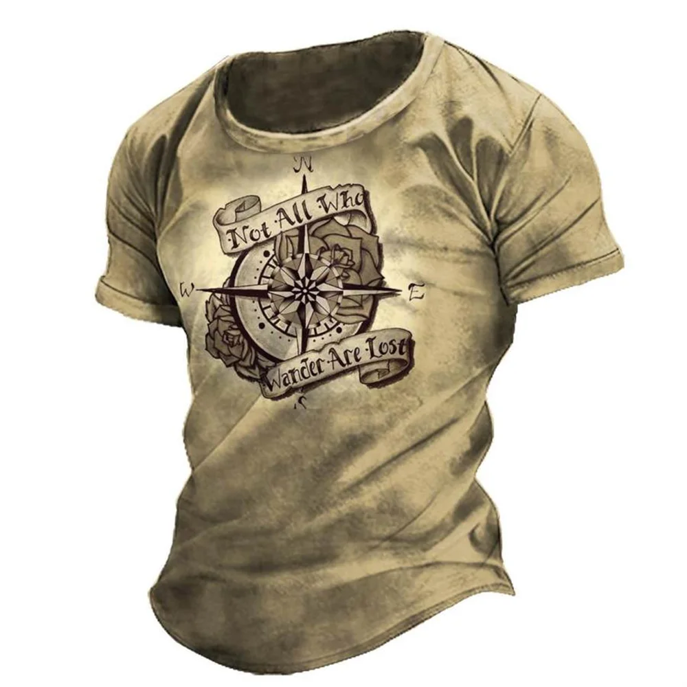 Men's Compass Print T-Shirt