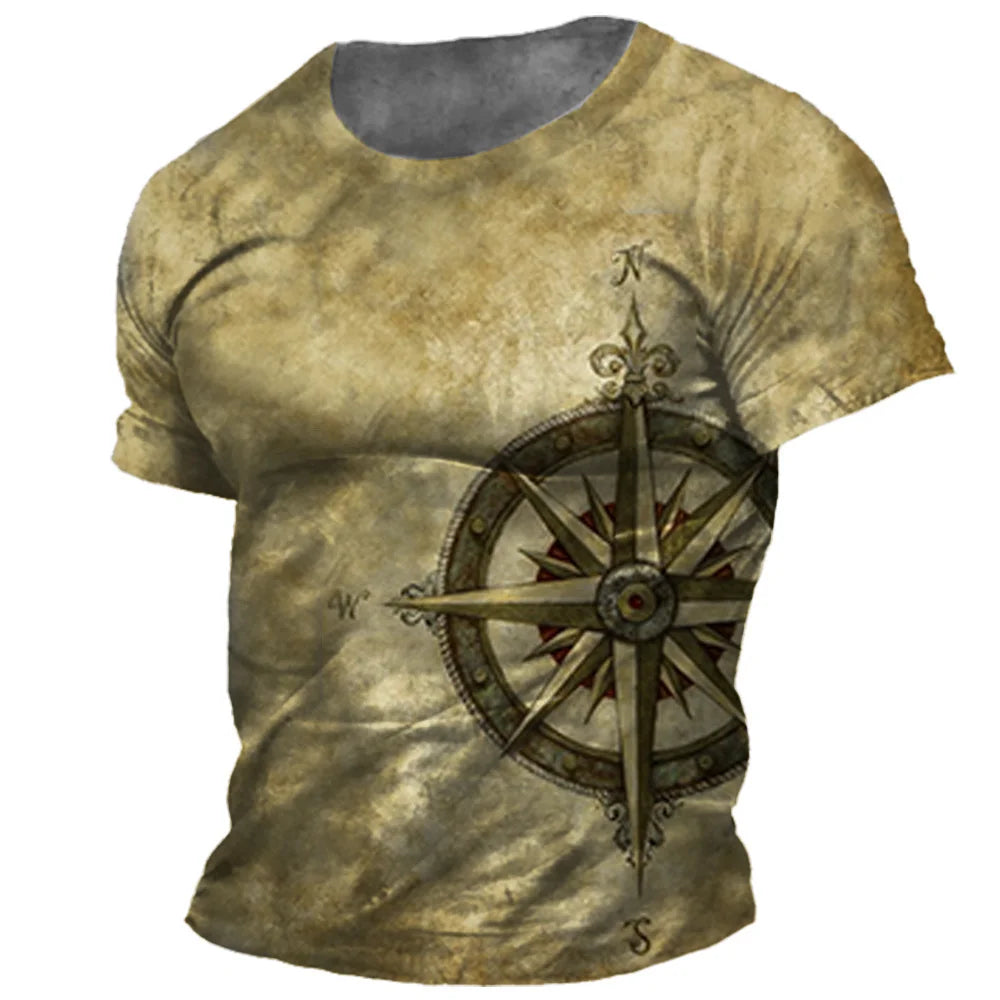 Men's Compass Print T-Shirt