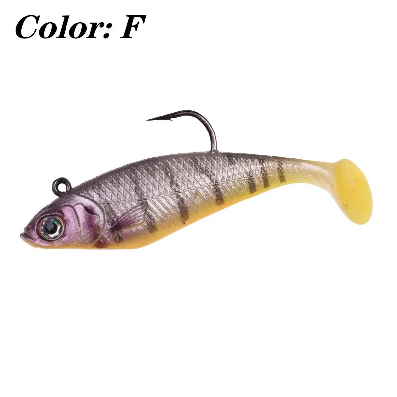 Silicone Jig Head Soft Bait Lure – 75mm, 9.5g