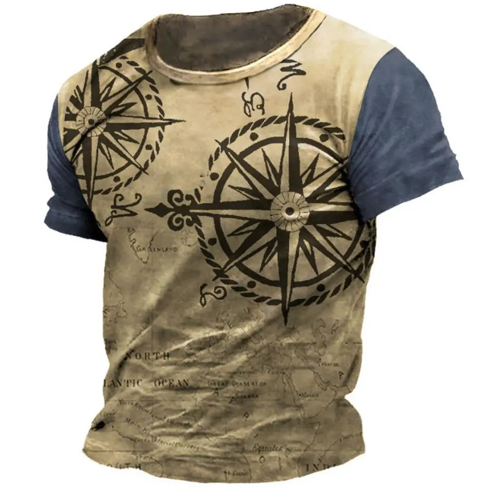 Men's Compass Print T-Shirt