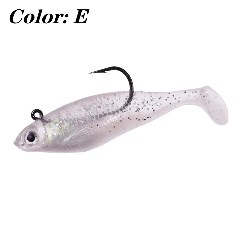 Silicone Jig Head Soft Bait Lure – 75mm, 9.5g