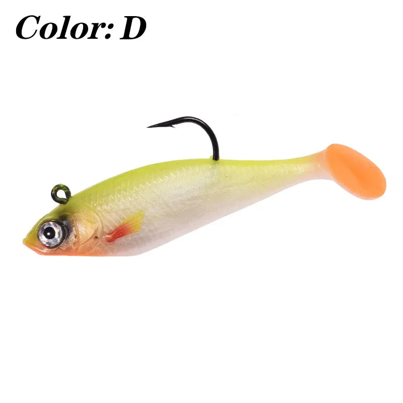 Silicone Jig Head Soft Bait Lure – 75mm, 9.5g